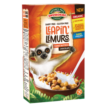 Nature's Path Organic Leapin Lemurs Peanut Butter Chocolate Cereal 284g